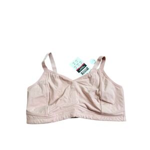 Duluth Trading Co Women Free Range FabWire Bra 40DD Light Blush Pink NWT